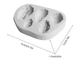 Molde silicona 5 piñas
